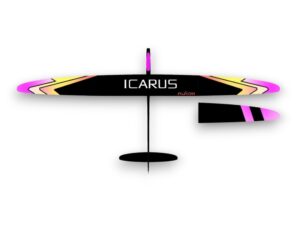 Voll CFK F5J Elektrosegler Icarus X-Tail, Spw 2500mm, RCRCM