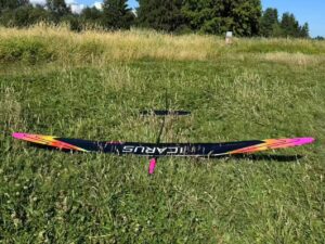 Voll CFK F5J Elektrosegler Icarus X-Tail, Spw 2500mm, RCRCM