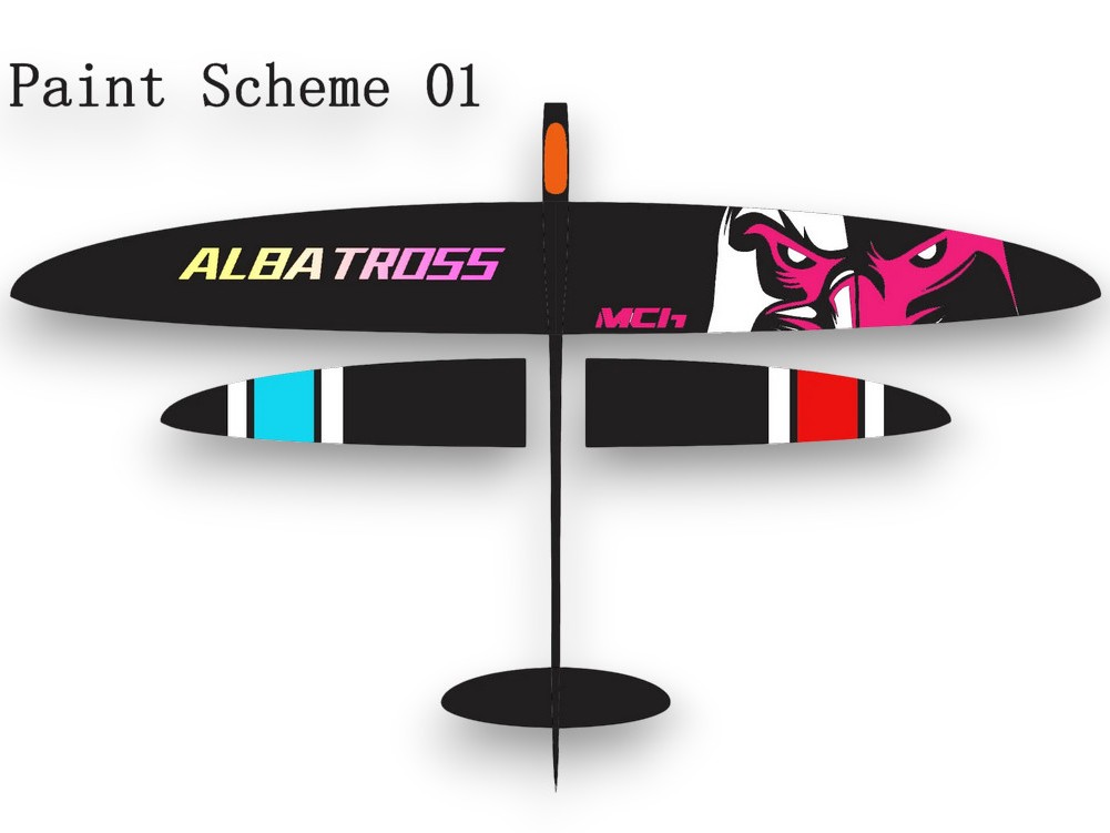 Voll CFK F5K Elektrosegler - Albatross 01 - Spw 1490mm - RCRCM – Bild 2