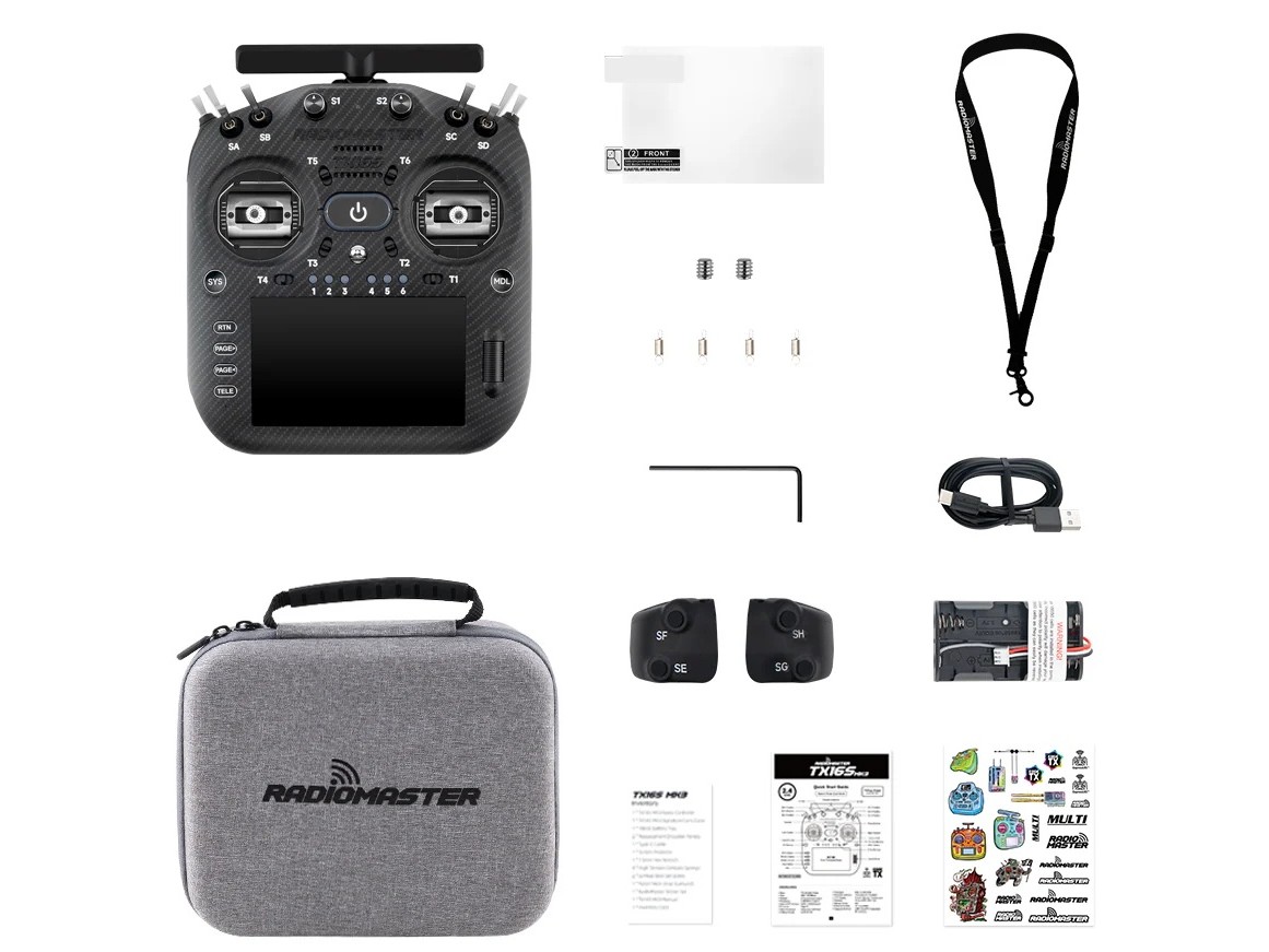 RadioMaster TX16S MK3 MAX - Black - ELRS - Fernsteuerung - EU LBT – Bild 6