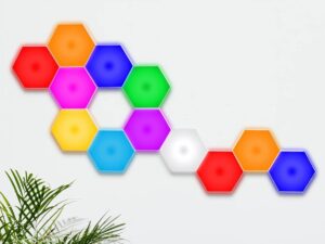 Smarte LED-Panel Hexagon - 12er Set, Bluetooth-Steuerung