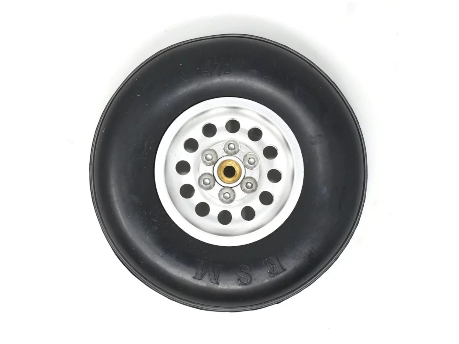 Rad PU 4.5" - Alufelge - 115mm x 29mm - Nabe 5.1mm – Bild 2