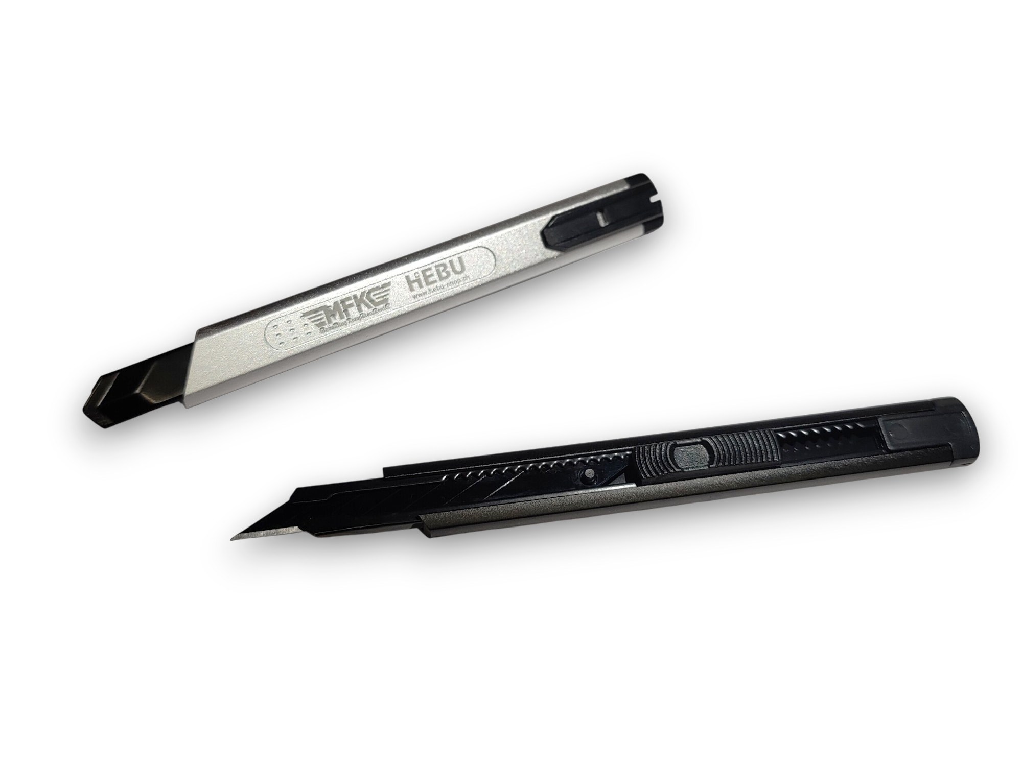 Alu-Bastelmesser Set - 30 Grad Präzisionsklinge - 9mm - 2er Set