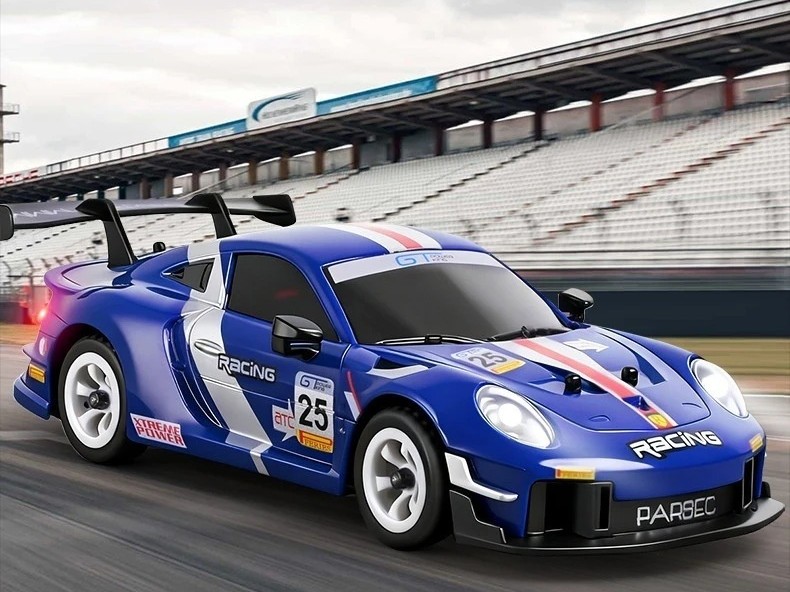 RC Drift Car Rally blau 4WD - 1:28 - 30km/h RTR-Set mit Gyro – Bild 4