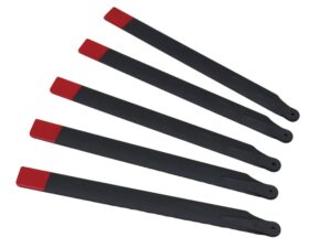 Hauptrotorblätter zu Scale Helicopter F119S MD500 - rot silber