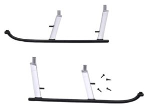 Landegestell zu Scale Helicopter F119S MD500 - rot silber