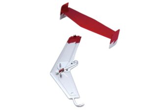 Höhen- und Seitenleitwerk zu Scale Helicopter F119S MD500 - rot silber