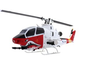 Scale Helicopter AH-1 Cobra - rot weiss - 6-Achs Gyro - GPS RTF-Set