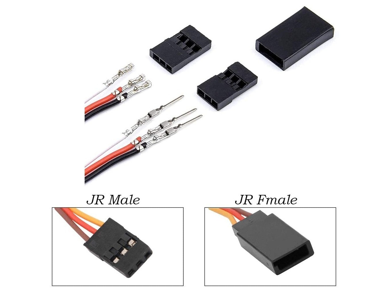 JR Servo Stecker - JR-Stecksystem / Buchse - 10 Paar