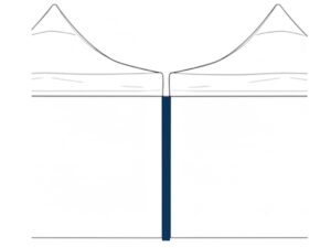Seitenwand Verbreiterung Dachrinnen - Einsatz zu HEBU-Tent Faltzelt - blau