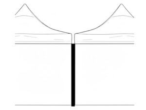 Seitenwand Verbreiterung Dachrinnen - Einsatz zu HEBU-Tent Faltzelt - schwarz