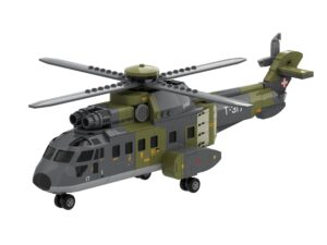 Cougar - Super Puma AS532 Swiss Air Force - ACE Bricks Klemmbaustein-Set