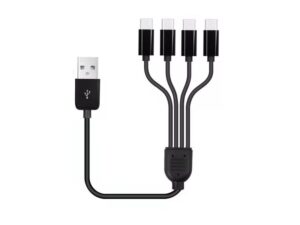 Vapcell USB Parallel Charger - 4-fach USB-C Ladekabel, 50cm