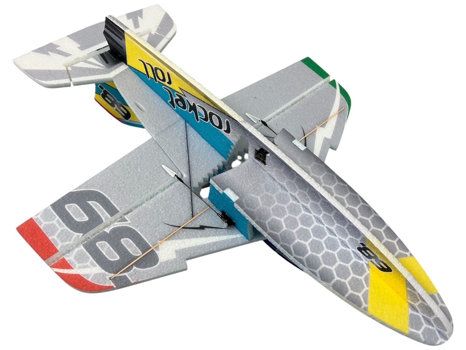 Cartoon Jet Rocket Roll 68, Spw 570mm, KIT-Version aus EPP von RC-Factory – Bild 5