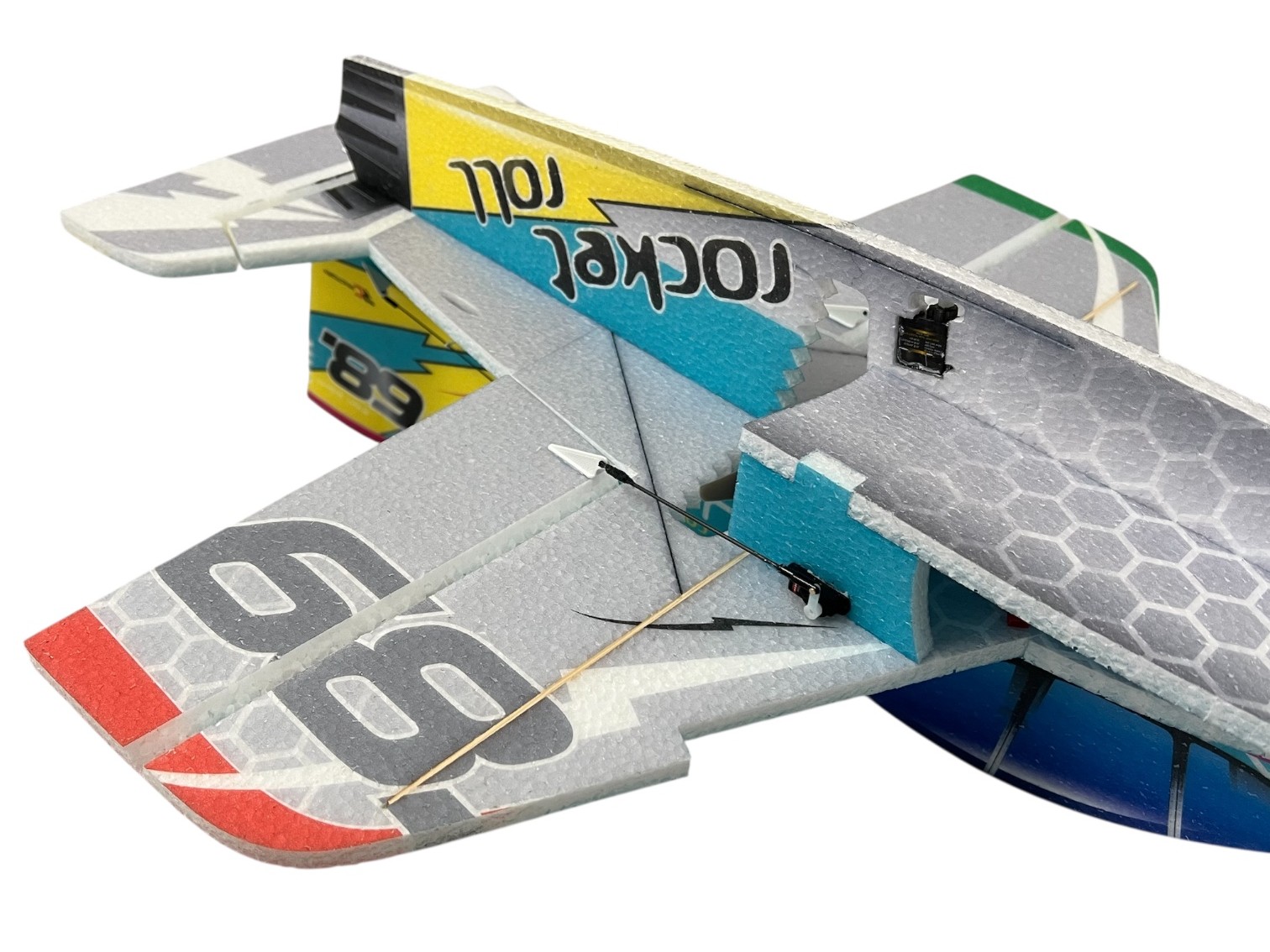 Cartoon Jet Rocket Roll 68, Spw 570mm, KIT-Version aus EPP von RC-Factory – Bild 6