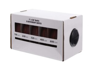 Schleifband-Spender Set 5-teilig mit verschiedenen Körnungen