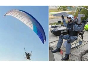 RC Motor-Paraglider Paramotor Gleitschirm PNP-Set mit Pilot S.D.U - Spw 2500mm