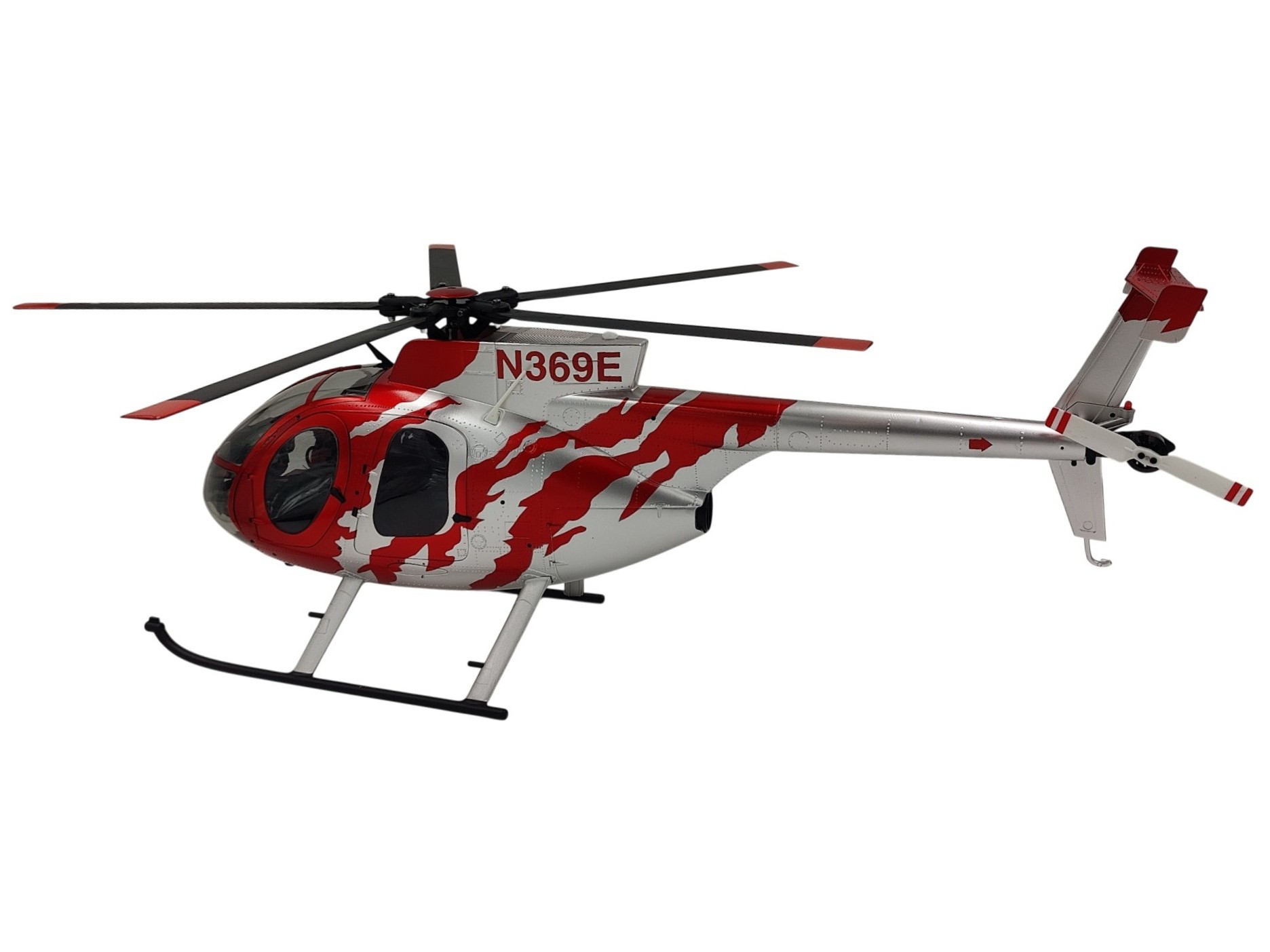 Scale Helicopter MD500 - rot silber - 6-Achs Gyro - GPS RTF-Set – Bild 2