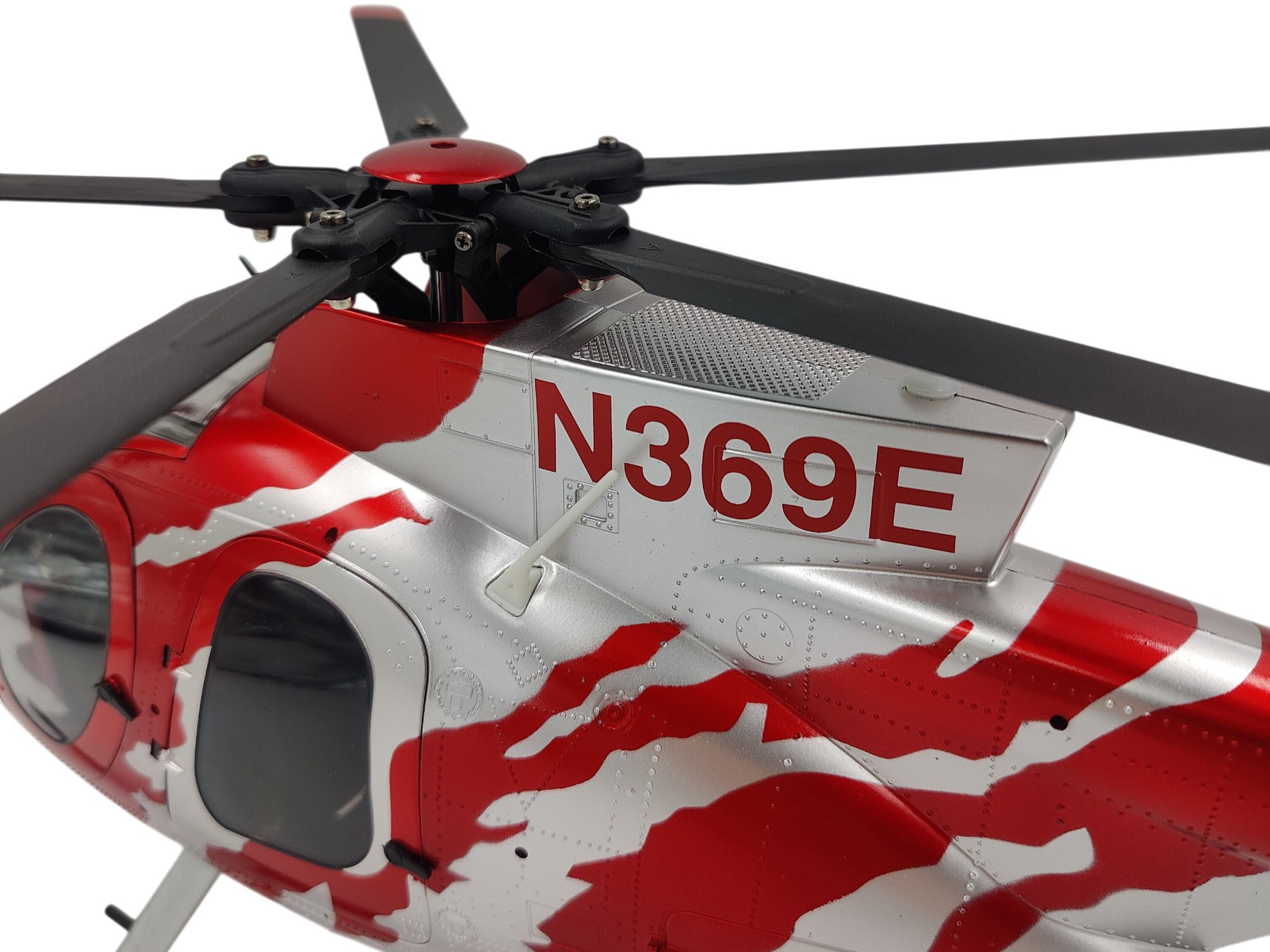 Scale Helicopter MD500 - rot silber - 6-Achs Gyro - GPS RTF-Set – Bild 4