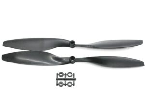 Propeller / Luftschraube 1045, 10x4.5 schwarz, 1x links-, 1x rechtsdrehend