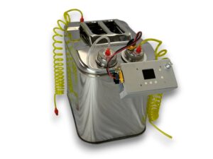 HSDJet Tankstation aus Chromstahl - 25 Liter - Benzin, Diesel und Kerosin