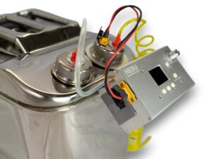 Bedienpanel HSDJet Tankstation aus Chromstahl