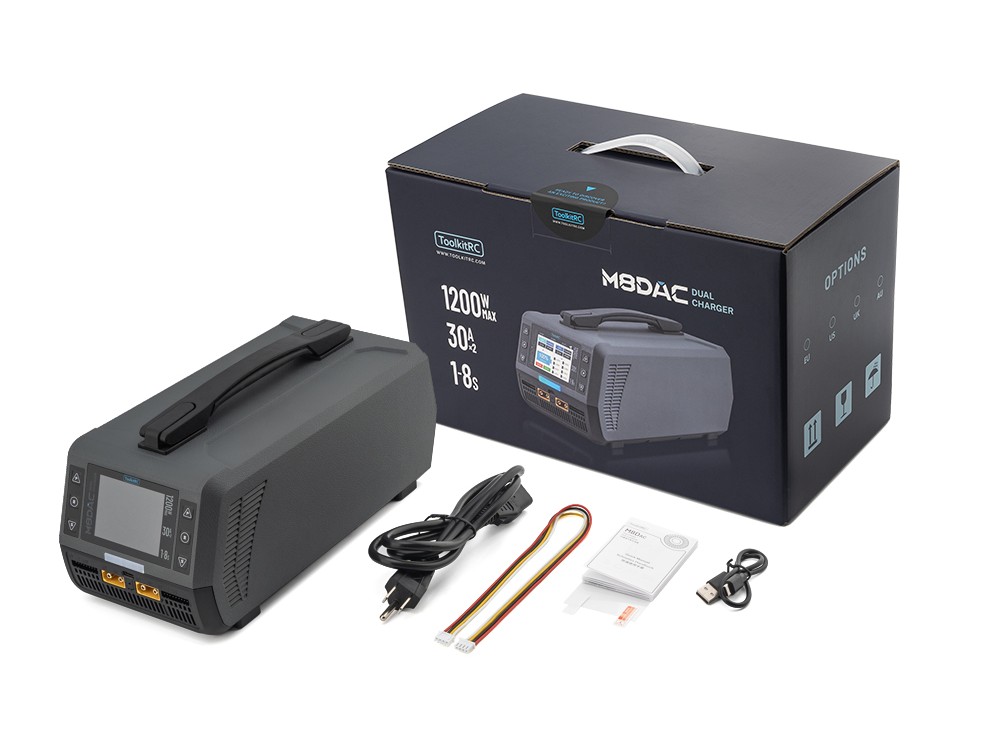 ToolkitRC M8DAC Dual Ladegerät - 1200W - 1-8S LiPo – Bild 6
