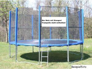 Sicherheitsnetz komplett zu Trampolin 4.27m 10 Stangen