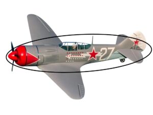 Rumpf zu La-7, Spw 1100mm, FlightLineRC