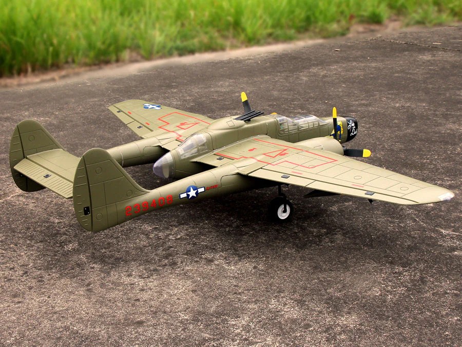 P-61 Black Widow grün, Spw 1500mm, PNP-Set von Dynam – Bild 3