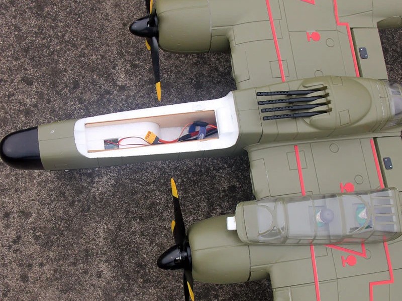 P-61 Black Widow grün, Spw 1500mm, PNP-Set von Dynam – Bild 4