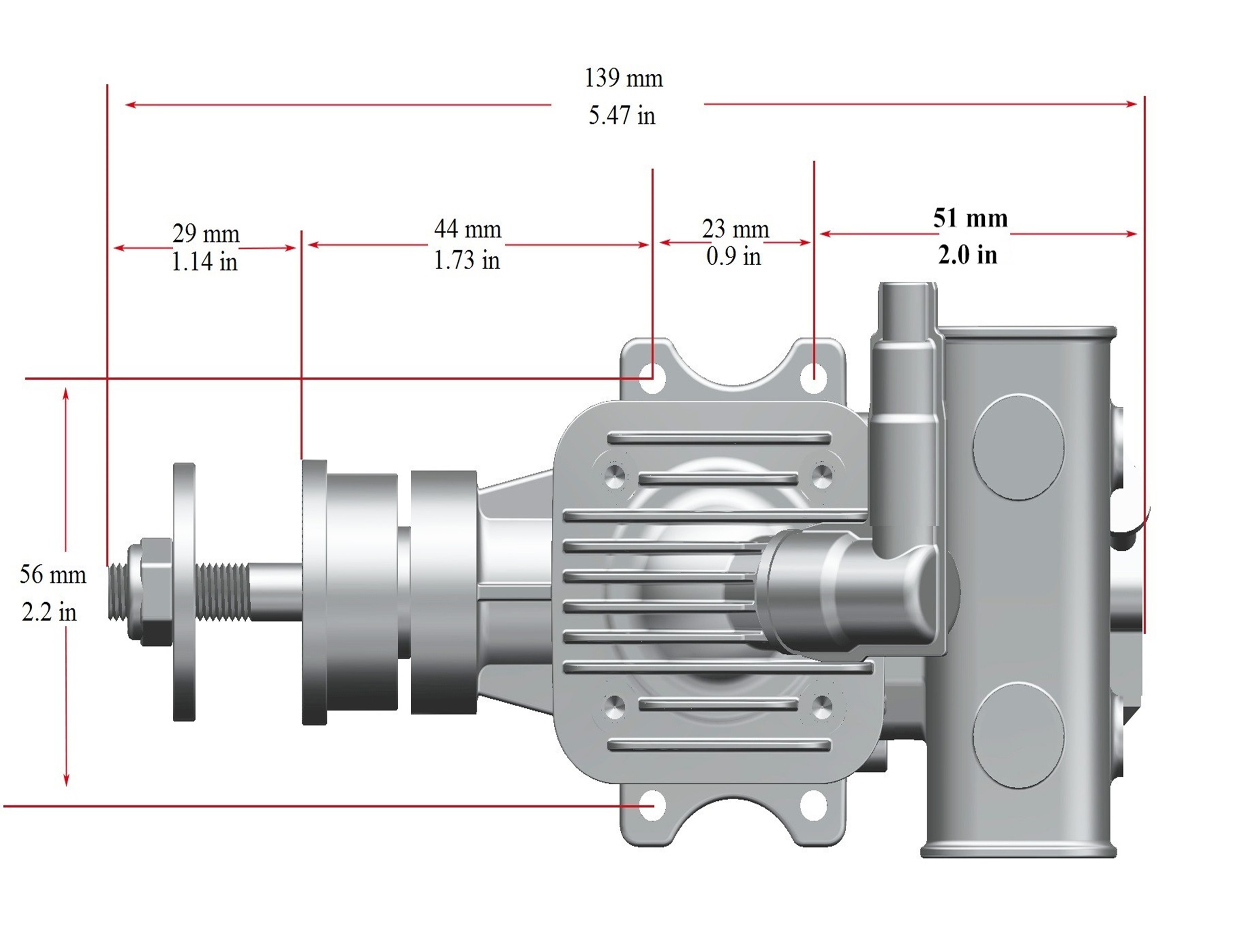Stinger 10cc RE 1-Zylinder Benzinmotor mit Heckauslass – Bild 6