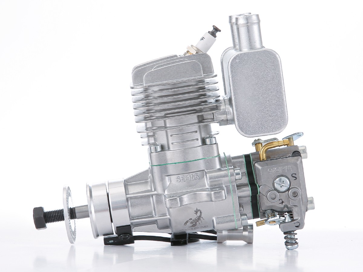 Stinger 15cc RE 1-Zylinder Benzinmotor mit Heckauslass – Bild 2
