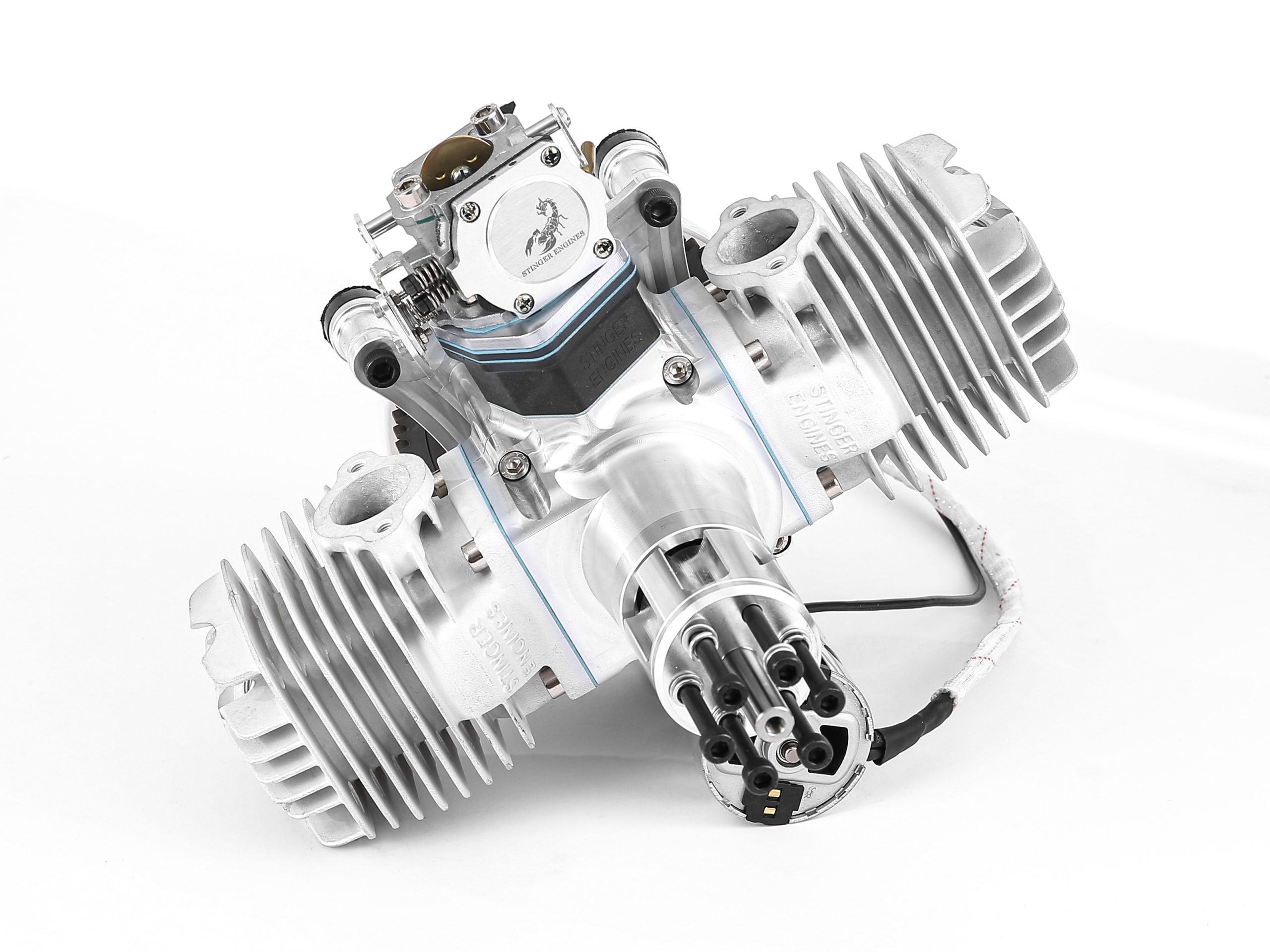Stinger Pro 125cc Twin 2-Zylinder Boxer Benzinmotor mit Elektrostarter – Bild 2