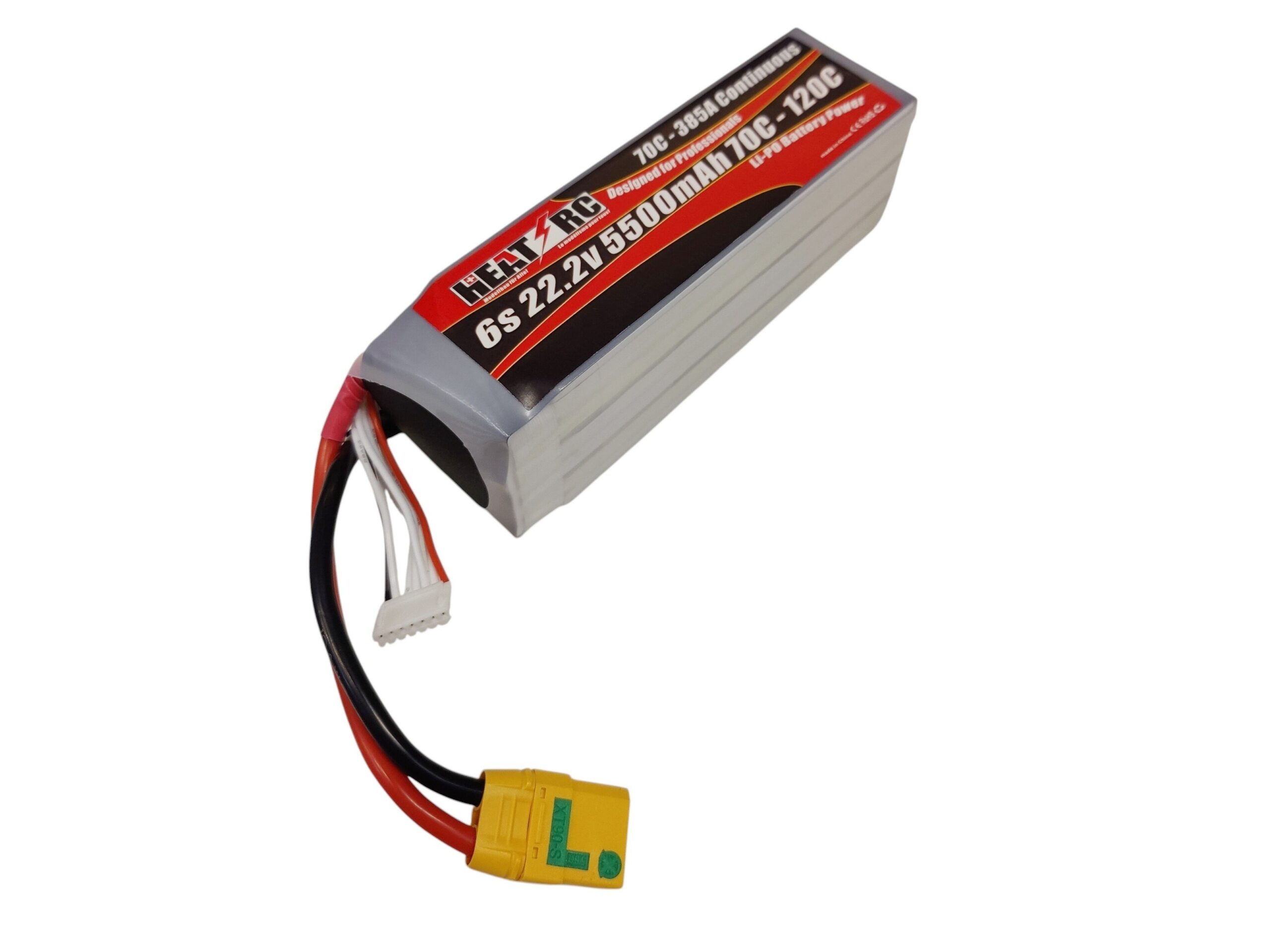 HEAT-RC, LiPo Akku 6S / 22.2V, 5500mAh 70C-120C - XT90 – Bild 3