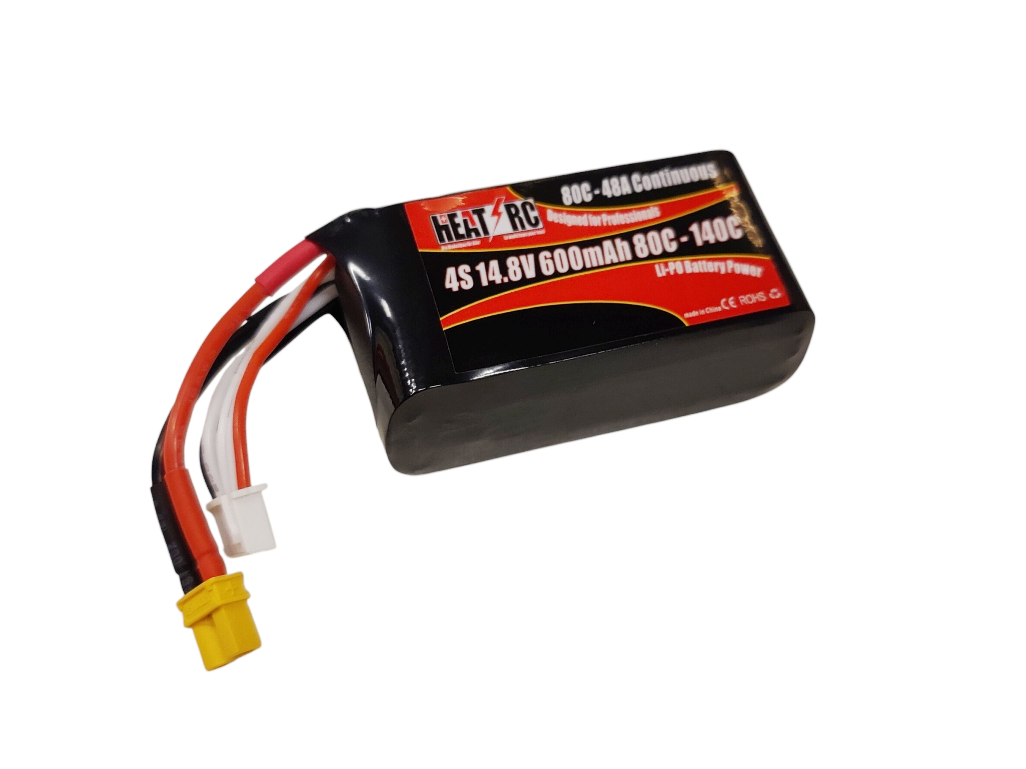 HEAT-RC, LiPo Akku 4S / 14.8V, 600mAh, 80C - XT30 - XLPower Stratos