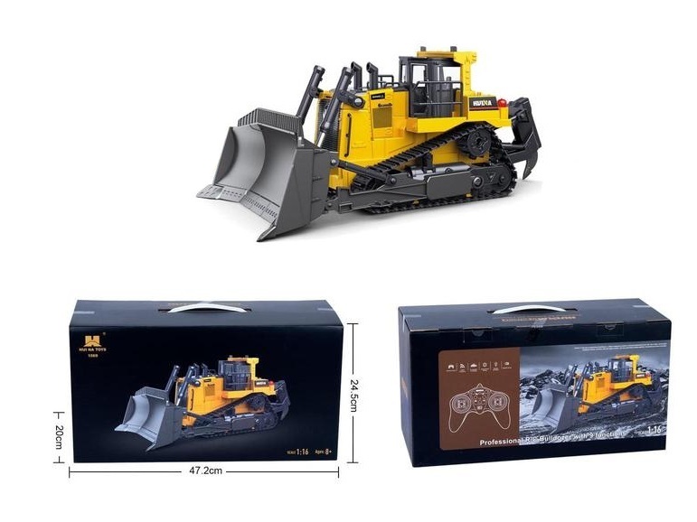 RC Bulldozer / Planierraupe 1:16 - 1554 Huina – Bild 4