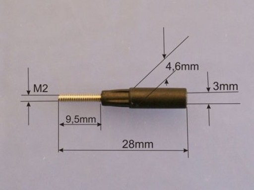 CFK Kugelgelenkadapter M2 für Rohr 3x2mm - 4er Set – Bild 2