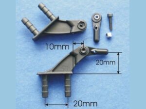 CFK Gabelruderhebel 6/20mm mit Kugelgelenk M3