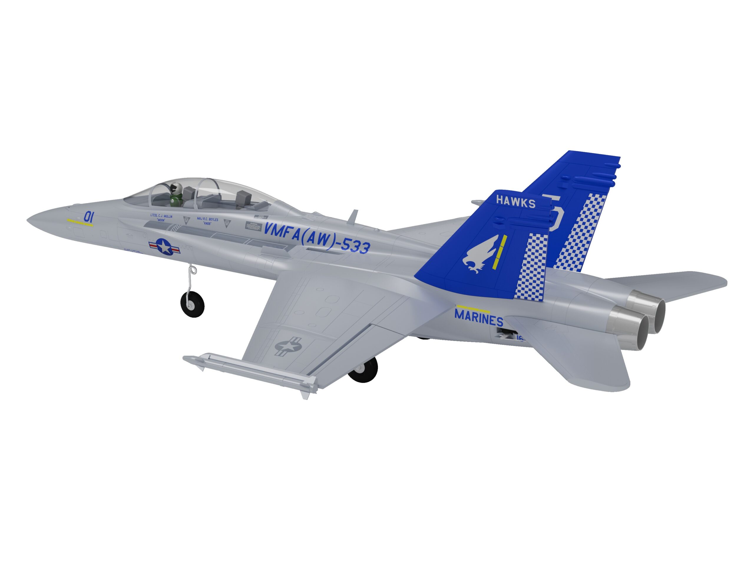 F-18 The Hawks - Twin 40mm EDF-Jet, Spw 705mm, PNP-Set - XFLY-Model – Bild 2