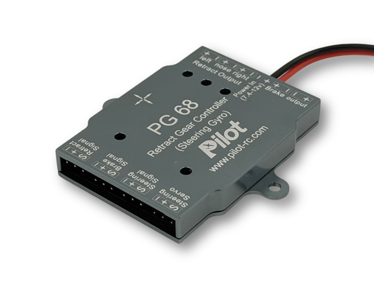 Pilot-RC Fahrwerks-Controller PG-68 für Elektro-Einziehfahrwerke mit Lenk-Gyro