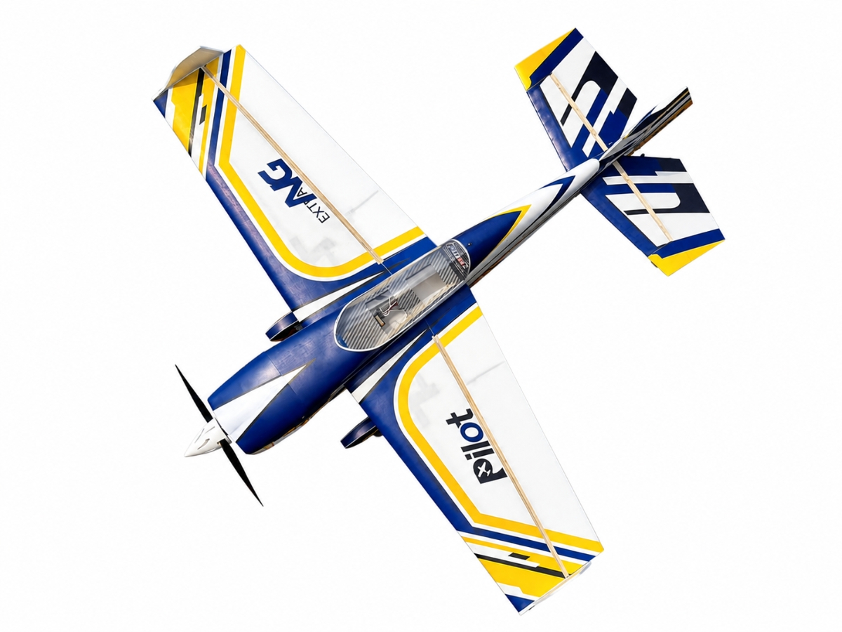 Extra NG 49" Elektro, Spw 1240mm, ARF-Set, Blau / Gelb PILOT-RC – Bild 4