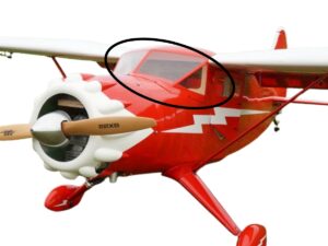 Frontscheibe zu Stinson Reliant 2.2m, Rot, CYModel