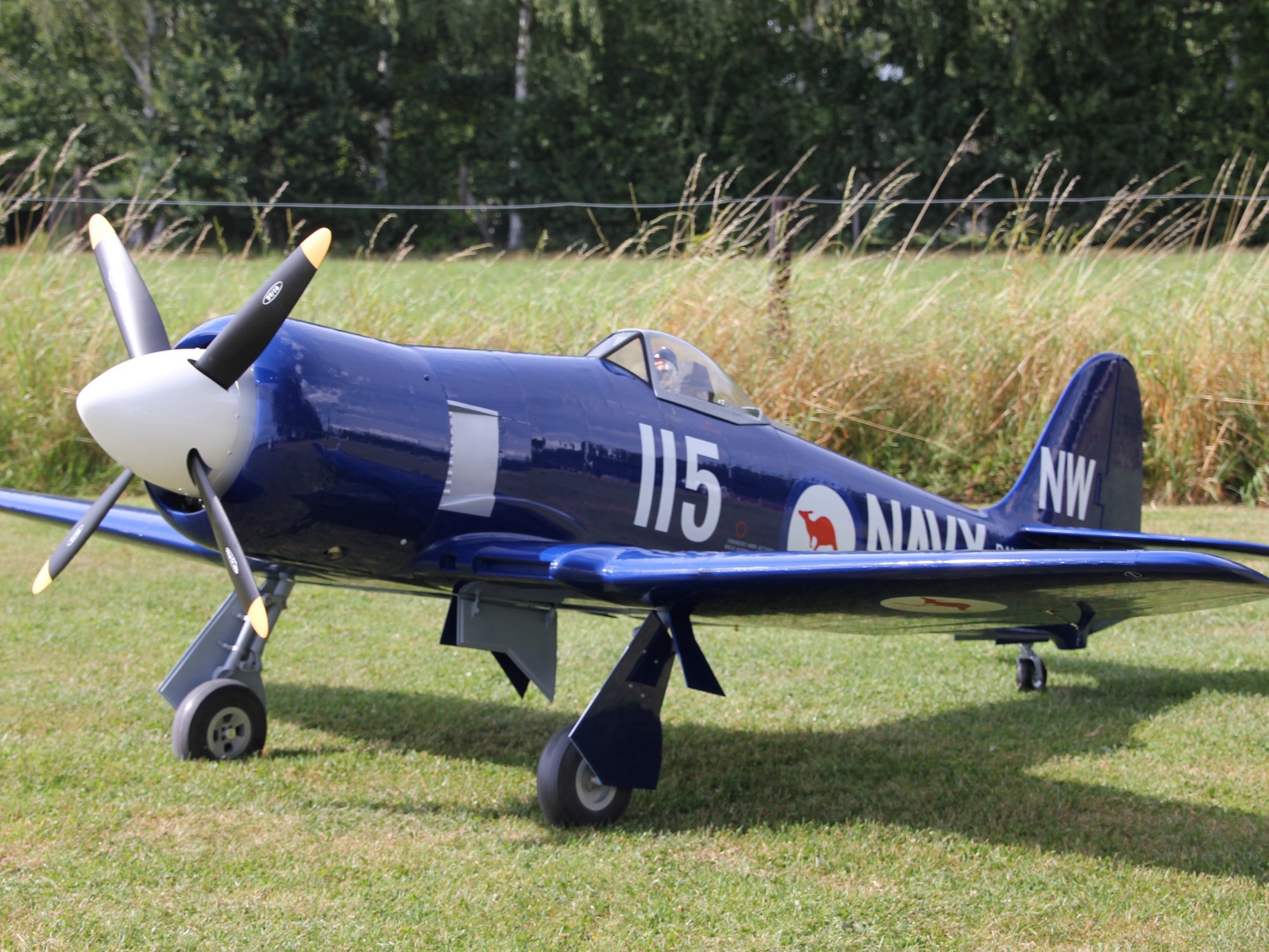 Full Composite Hawker Sea Fury, 60-100ccm, Spw 2420mm, ARF-Modell von CYModel – Bild 2