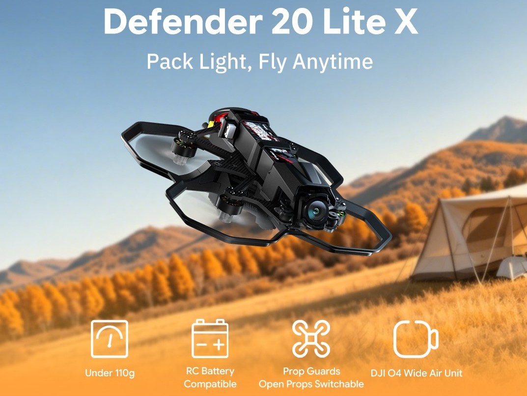 iFlight Defender 20 Lite X O4 2S HD - ELRS - BNF-Set - C021592 – Bild 3