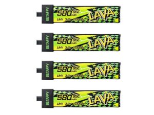 BetaFPV LAVA II LiPo Akku 1S 3.85V, 580mAh - 95C - BT2.0 - 4er-Set