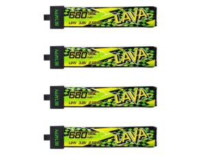 BetaFPV LAVA II LiPo Akku 1S 3.85V, 680mAh - 95C - BT2.0 - 4er-Set