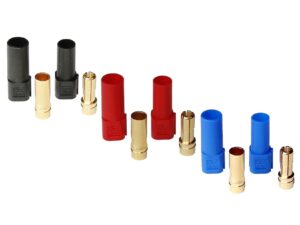 Goldkontakt Stecker XT150, 6mm mit Hülle, 100-150A - 3er Set
