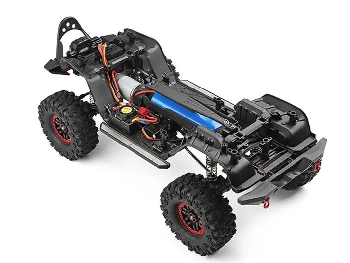 WLToys Rock Crawler Pro gelb 104026 - RTR-Set mit Winde - 1:10 – Bild 5