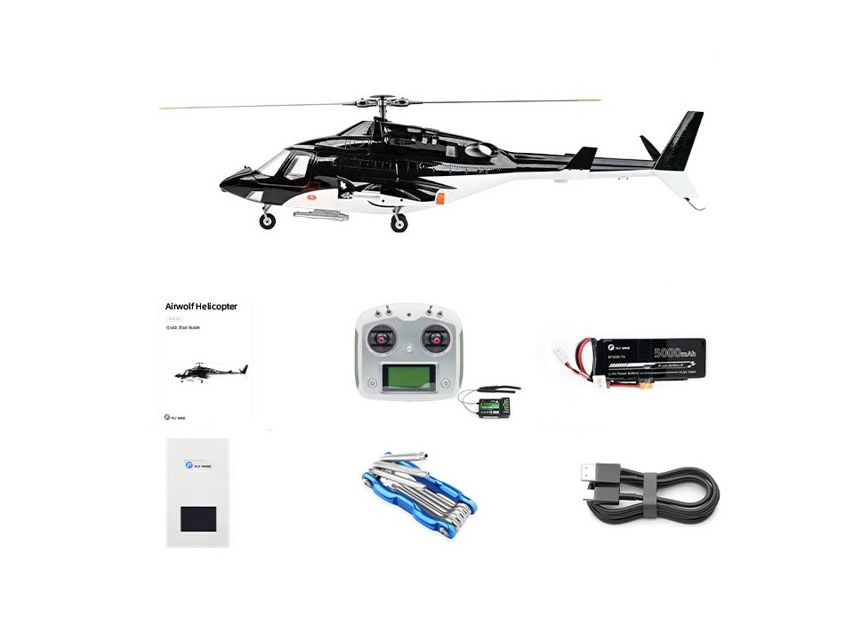 FLY WING Airwolf mit Einziehfahrwerk - Smart Scale Helikopter - GPS RTF-Set – Bild 6